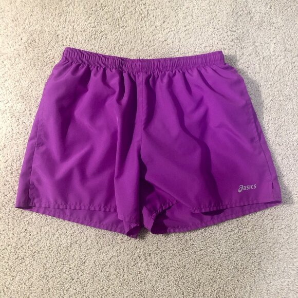 Asics Running Shorts with Liner Women's Small Purple Pockets - Picture 1 of 10